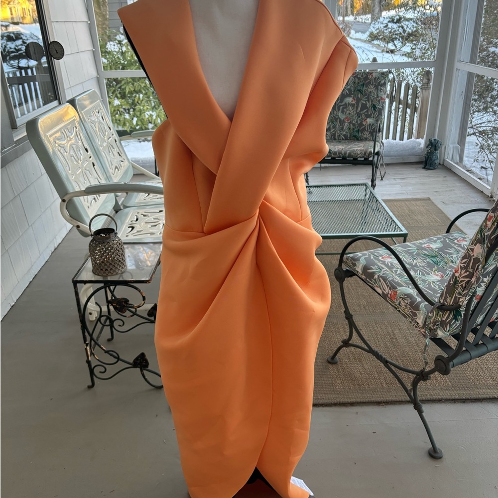 ASOS orange gown